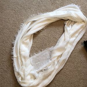 White Infinity Scarf